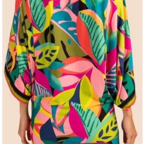 NWT Trina Turk Rainforest Resort Swim coverup Tunic size XL - Picture 4 of 5